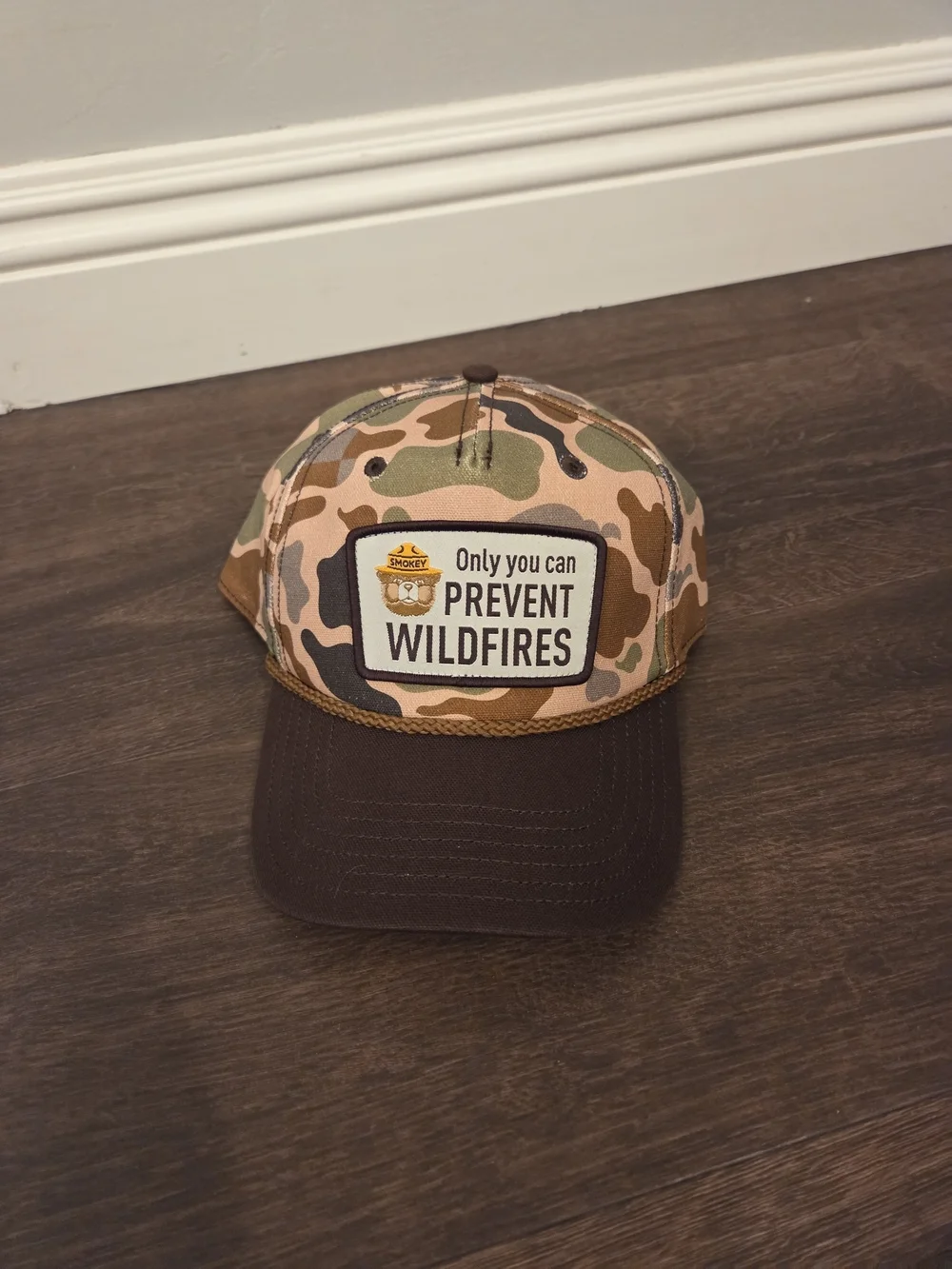 Smokey Camo 5-Panel Trucker Hat